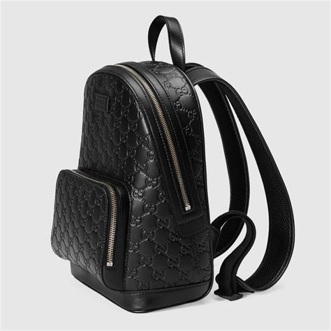 gucci printed leather backpack|gucci bag backpack women's.